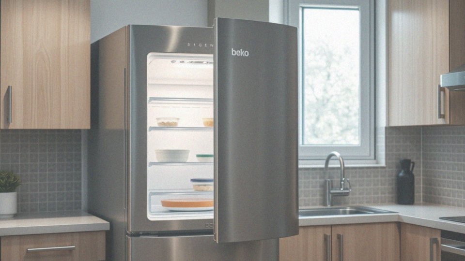 Jak działa alarm otwartych drzwi w lodówce Beko?