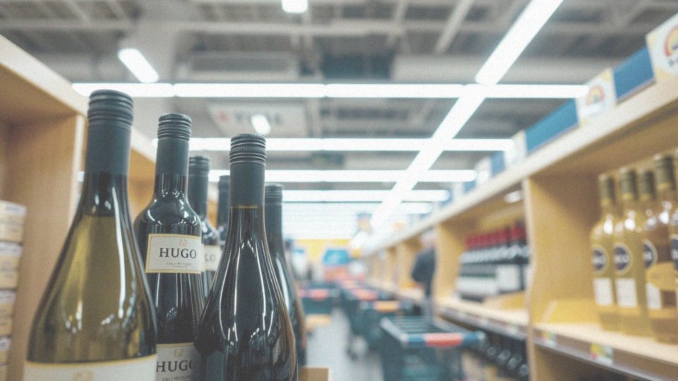 Jakie są ceny wina Hugo w różnych sklepach, w tym Lidlu?