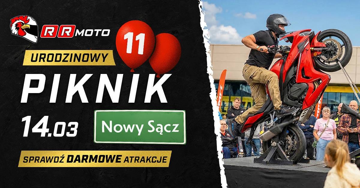 Motocyklowe uderzenie w Nowym Sączu! Wielkie otwarcie sezonu i 11. urodziny RRmoto już 14 marca